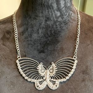 Large Butterfly Statement Necklace